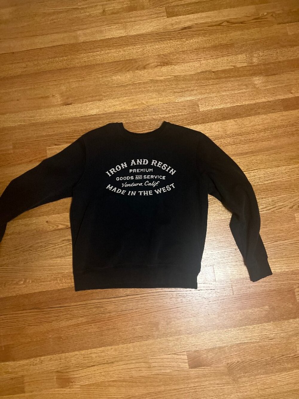 Iron and Resin Crewneck Unisex Large